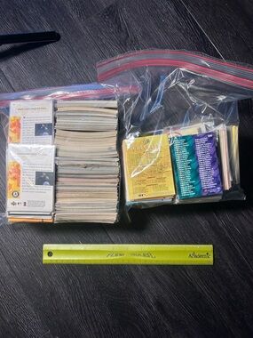 Large Vintage Baseball Cards Lot Mixed Years Fleer Checklists, Insert only